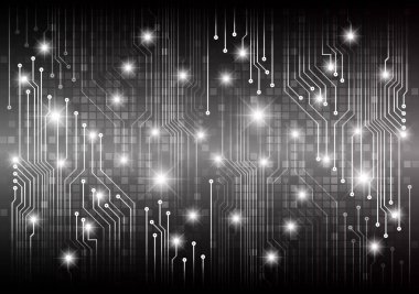 Devre kartı geçmişi. vektör illüstrasyonu