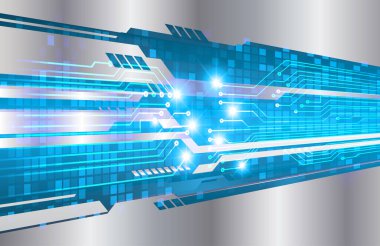 Metnin için yeri olan soyut mavi arkaplan