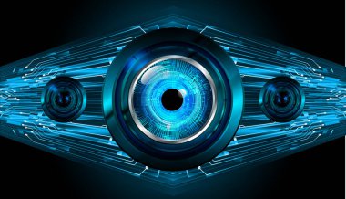 Sanal gerçeklik kulaklığı olan soyut teknoloji arka planı