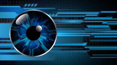 Geleceğin gözü. vektör illüstrasyonu