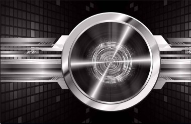 Fütürist metalik arkaplanın 3d görüntülenmesi