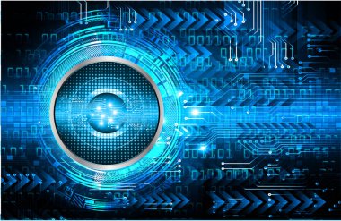 dijital teknoloji arkaplanı ikili kod ve devre kartı