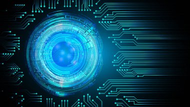 Devre kartlı soyut teknoloji arkaplanı