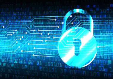 İkili kod ve devre kartı ile dijital teknoloji kavramı