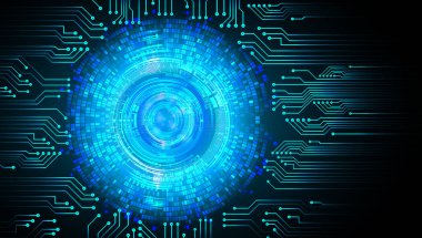 Devre kartlı soyut teknoloji arkaplanı