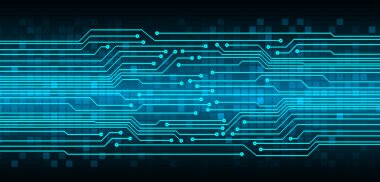 Teknoloji geçmişi olan devre kartı. vektör illüstrasyonu