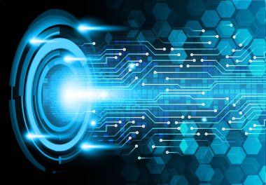 Devre kartlı soyut teknoloji arkaplanı