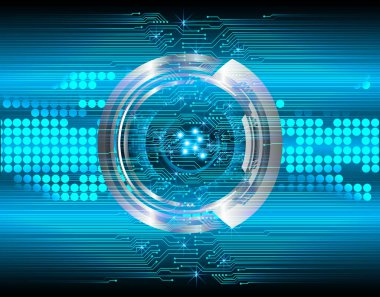 Dijital devre ile soyut teknoloji arkaplanı