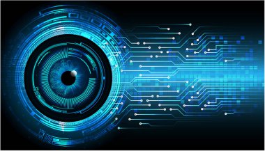 Sanal gerçeklik kulaklığı olan soyut teknoloji arka planı