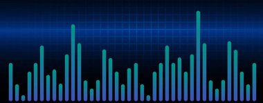 Çeşitli teknolojik elementlere sahip soyut arkaplan