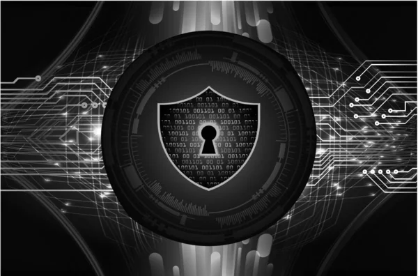データ保護とデジタルタブレット画面を備えたサイバーセキュリティの概念 — ストックベクタ