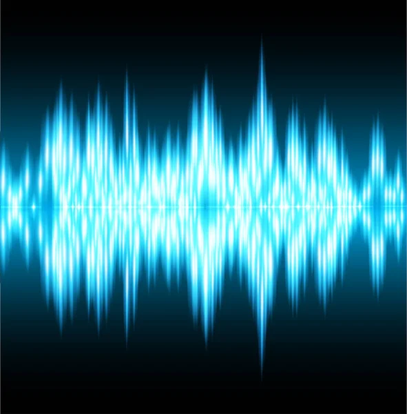 Vector Illustration Sound Waves — Stock Vector