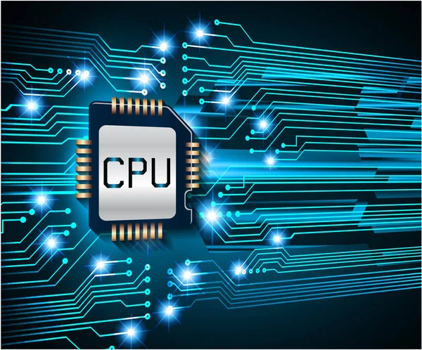 Fond Carte Circuit Imprimé Illustration Vectorielle — Image vectorielle