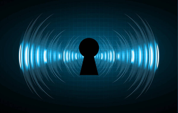 векторная иллюстрация светящегося синего неонового света