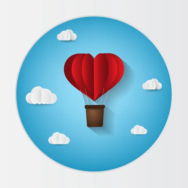 Διανυσματική Απεικόνιση Ενός Μπαλονιού Καρδιά — Διανυσματικό Αρχείο