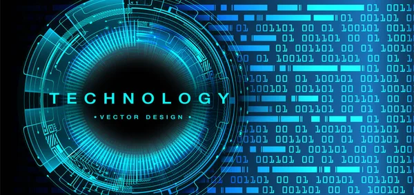 Circuito Cibernético Futuro Tecnologia Conceito Fundo — Vetor de Stock