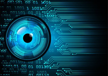 göz siber devre gelecekteki teknoloji konsepti