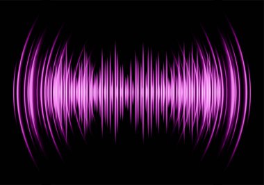 Ses dalgaları salınıyor karanlık ışık