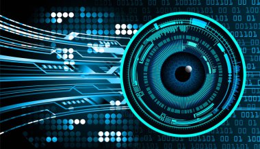göz siber devre gelecekteki teknoloji konsepti