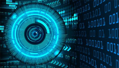 göz siber devre gelecekteki teknoloji konsepti