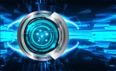 göz siber devre gelecekteki teknoloji konsepti