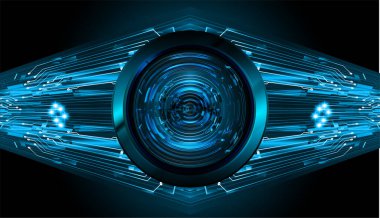 göz siber devre gelecekteki teknoloji konsepti