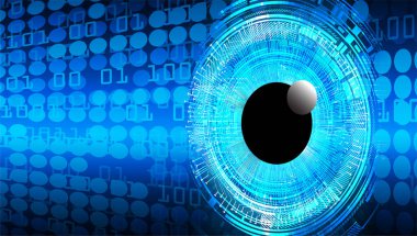 göz siber devre gelecekteki teknoloji konsepti