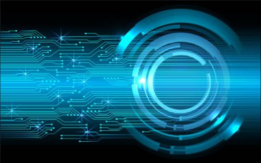 göz siber devre gelecek teknoloji konsepti arka plan, küresel soyut arkaplan