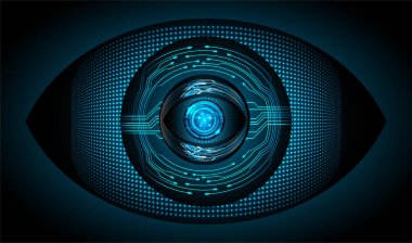 göz siber devre gelecekteki teknoloji konsepti