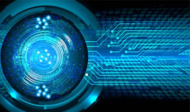 göz siber devre gelecekteki teknoloji konsepti