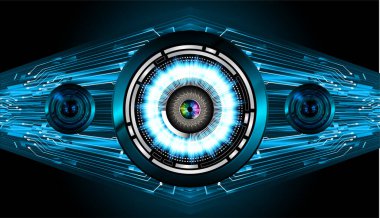 göz siber devre gelecekteki teknoloji konsepti