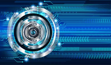 göz siber devre gelecekteki teknoloji konsepti