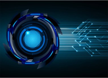 göz siber devre gelecekteki teknoloji konsepti