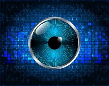 göz siber devre gelecekteki teknoloji konsepti