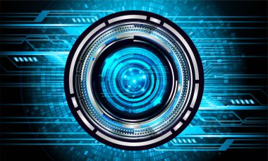 göz siber devre gelecekteki teknoloji konsepti