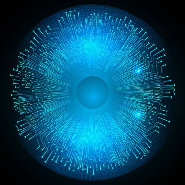 Siber devre gelecekteki teknoloji kavramı