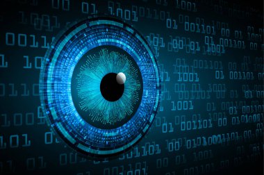 göz siber devre gelecekteki teknoloji konsepti