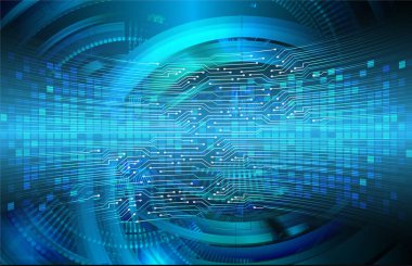 göz siber devre gelecekteki teknoloji konsepti