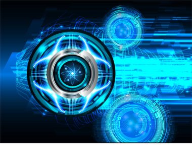göz siber devre gelecekteki teknoloji konsepti