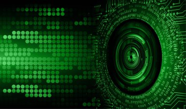 göz siber devre gelecekteki teknoloji konsepti