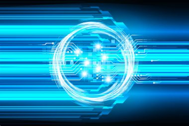 göz siber devre gelecekteki teknoloji konsepti