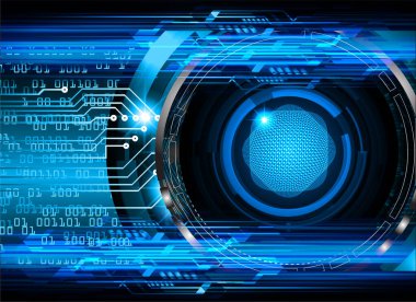 göz siber devre gelecekteki teknoloji konsepti