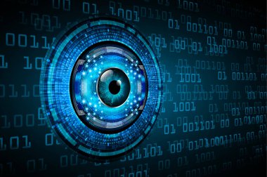 göz siber devre gelecekteki teknoloji konsepti