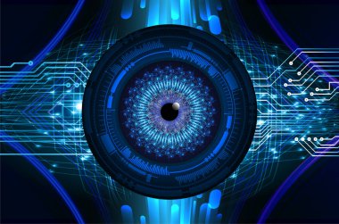 göz siber devre gelecekteki teknoloji konsepti