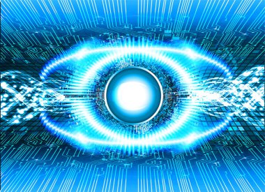 göz siber devre gelecekteki teknoloji konsepti