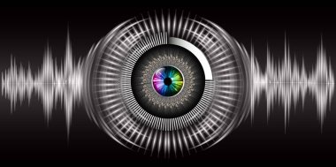 göz siber devre gelecekteki teknoloji konsepti