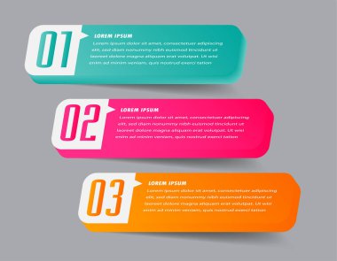 Web sitesi, bilgisayar grafiği, teknoloji ve internet için renkli modern metin kutusu şablonu, afiş