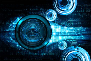 göz siber devre gelecekteki teknoloji konsepti