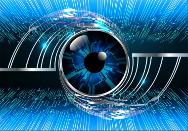 göz siber devre gelecekteki teknoloji konsepti