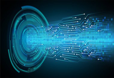 göz siber devre gelecekteki teknoloji konsepti